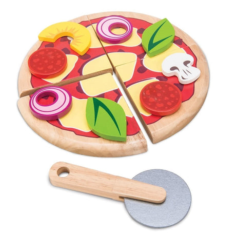 Pizza en bois à couper et garnir - Jouets d'imitation by Le Toy Van