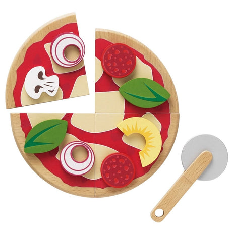 Pizza en bois à couper et garnir - Jouets d'imitation by Le Toy Van