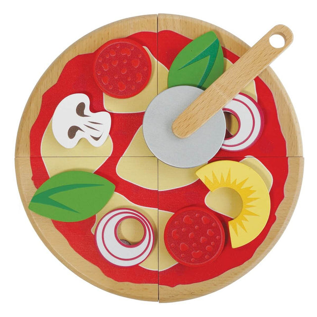 Pizza et garnitures avec coupe-tranches - Jouets d'imitation by Le Toy Van