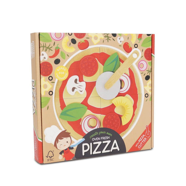 Pizza et garnitures avec coupe-tranches - Jouets d'imitation by Le Toy Van