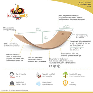 Planche d'équilibre Kinderboard - Lite Naturel - Jeu actif by Kinderfeets