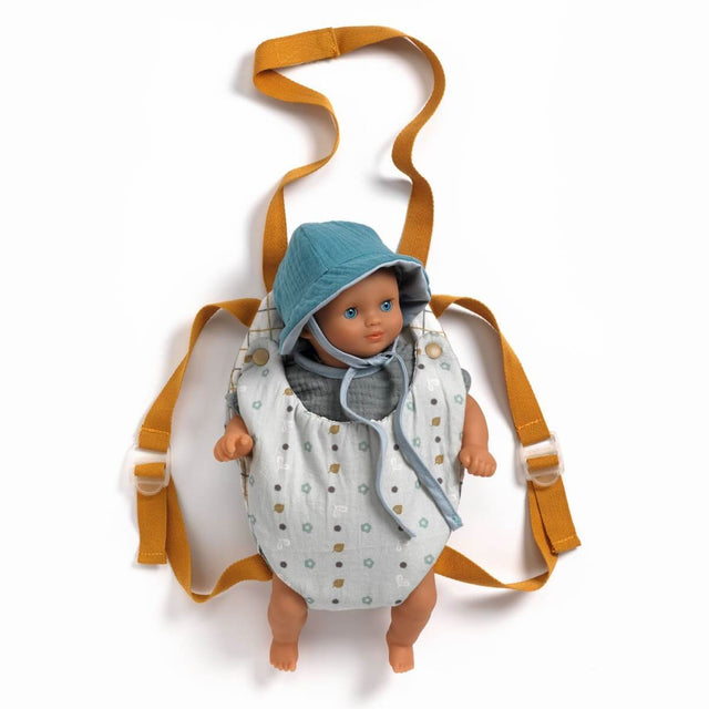 Porte-bébé Blue Gray pour poupée Pomea-Djeco-Comme des Pirates