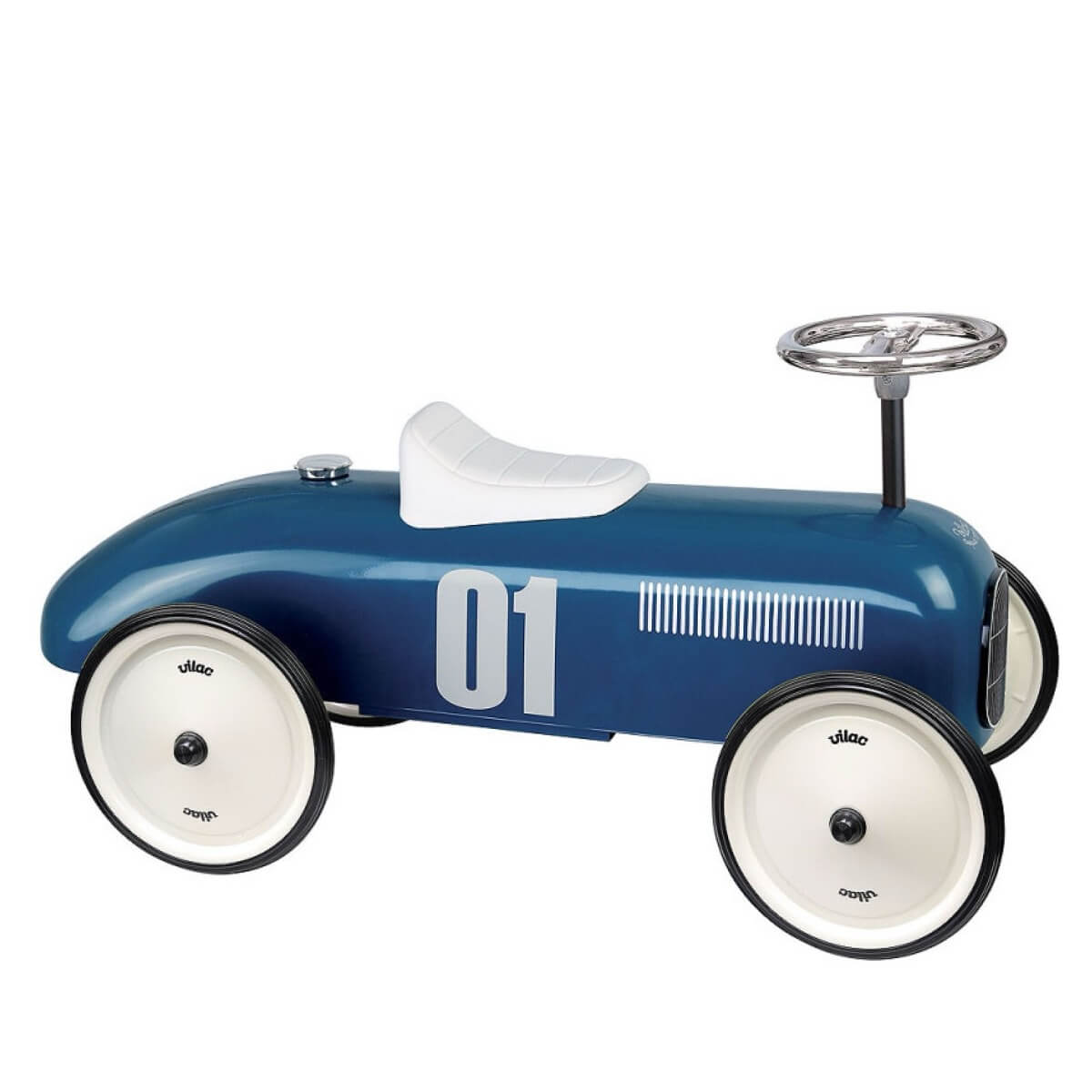 Porteur voiture de course - Vintage bleu - Porteurs by Vilac