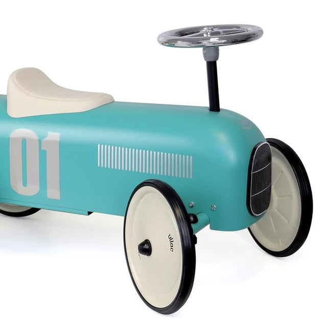 Porteur voiture en métal rétro - Aqua - Porteurs by Vilac