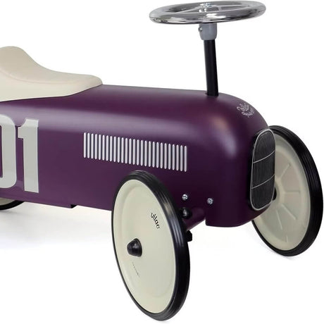 Porteur voiture en métal rétro - Aubergine - Porteurs by Vilac