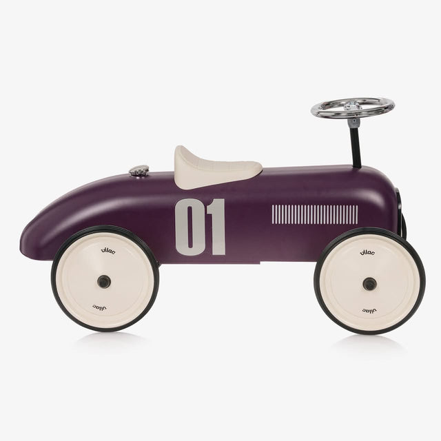 Porteur voiture en métal rétro - Aubergine - Porteurs by Vilac