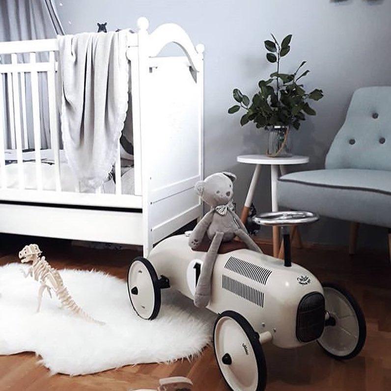 Porteur voiture vintage - Blanc crème-Vilac-Comme des Pirates