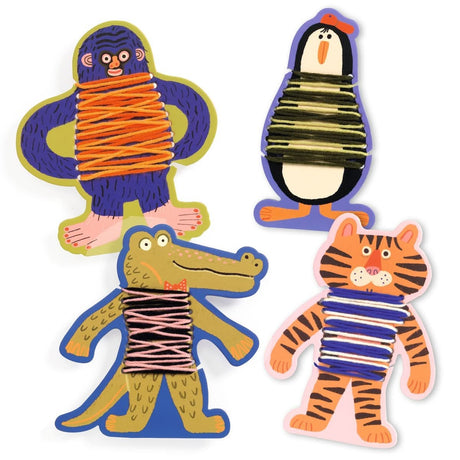 Premier tissage - Les pulls des animaux - Jeux de motricité fine by Djeco