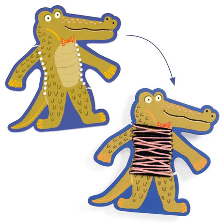 Premier tissage - Les pulls des animaux - Jeux de motricité fine by Djeco