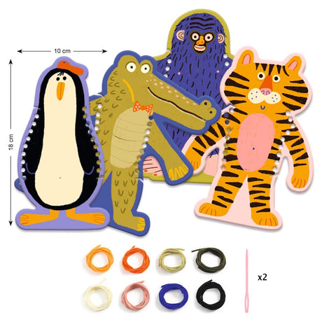 Premier tissage - Les pulls des animaux - Jeux de motricité fine by Djeco