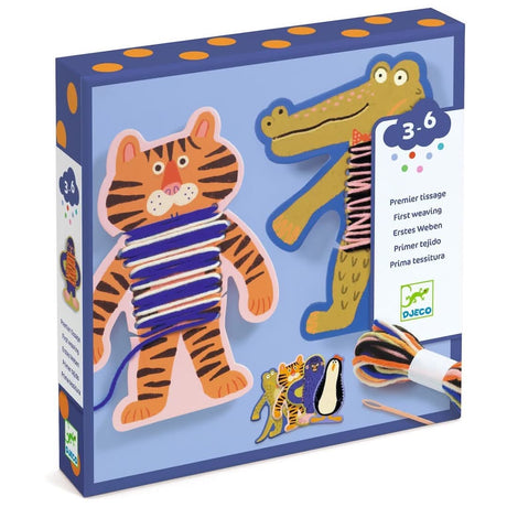 Premier tissage - Les pulls des animaux - Jeux de motricité fine by Djeco