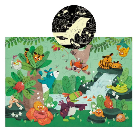 Puzzle brille dans le noir - La jungle (24 pcs) - Casse-têtes by Moulin Roty