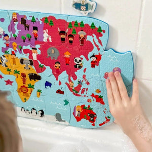 Puzzle carte des explorateurs de bain - Jouets de bain by Janod