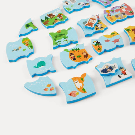 Puzzle carte des explorateurs de bain - Jouets de bain by Janod