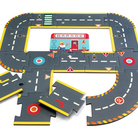 Puzzle circuit géant Crazy Motors (26 pcs) - Casse-têtes by Djeco