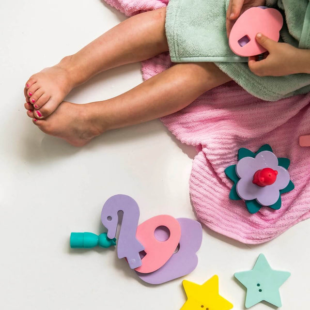 Puzzle de bain 3D - Étang féérique - Jouets de bain by Quut