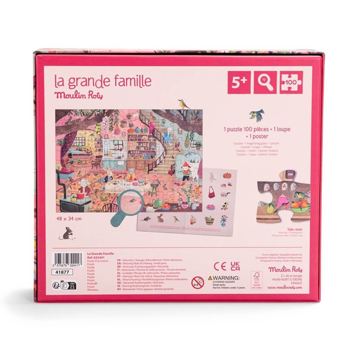 Puzzle d'observation À la maison (100 pcs) - Casse-têtes by Moulin Roty