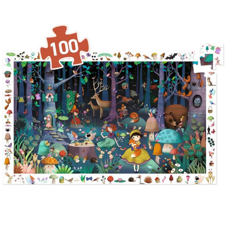 Puzzle d'observation - Forêt enchantée (100 pcs) - Casse-têtes by Djeco