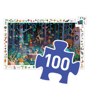 Puzzle d'observation - Forêt enchantée (100 pcs)-Djeco-Comme des Pirates