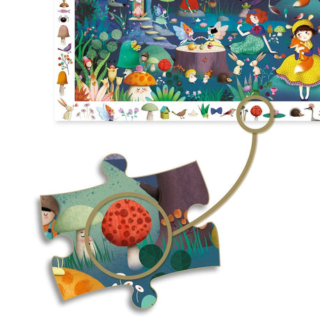 Puzzle d'observation - Forêt enchantée (100 pcs) - Casse-têtes by Djeco