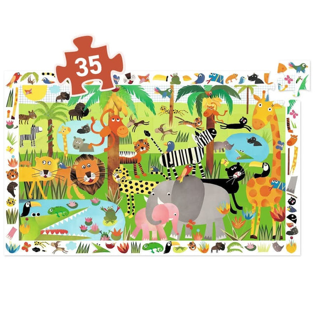 Puzzle d'observation - Jungle (35 pcs) - Casse-têtes by Djeco