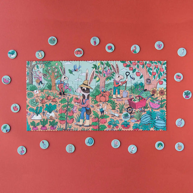 Puzzle d'observation Le Jardin du Lapin (24 pcs) - Casse-têtes by Londji