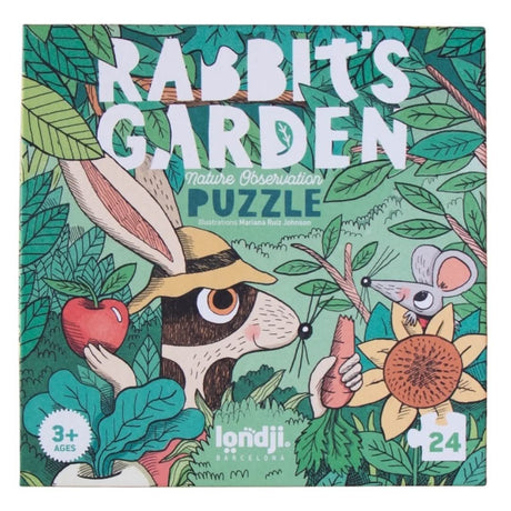 Puzzle d'observation Le Jardin du Lapin (24 pcs) - Casse-têtes by Londji
