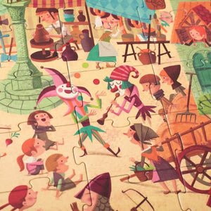 Puzzle d'observation - Voyage au Moyen Âge (100 pcs) - Casse-têtes by Londji