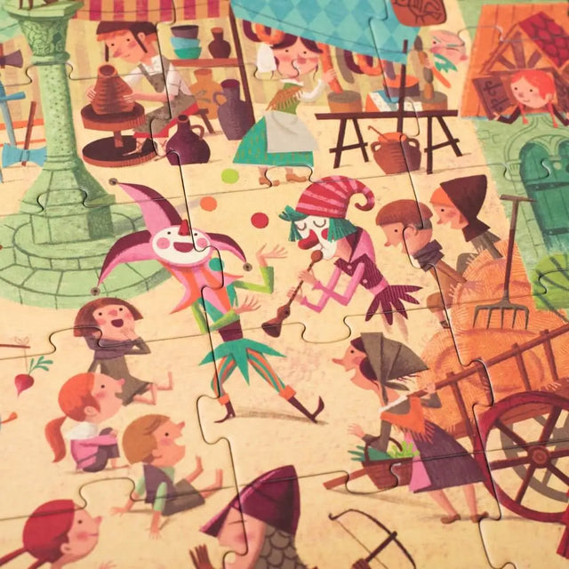 Puzzle d'observation - Voyage au Moyen Âge (100 pcs) - Casse-têtes by Londji