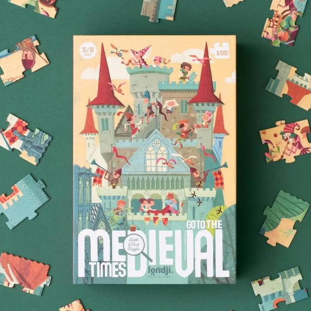 Puzzle d'observation - Voyage au Moyen Âge (100 pcs) - Casse-têtes by Londji