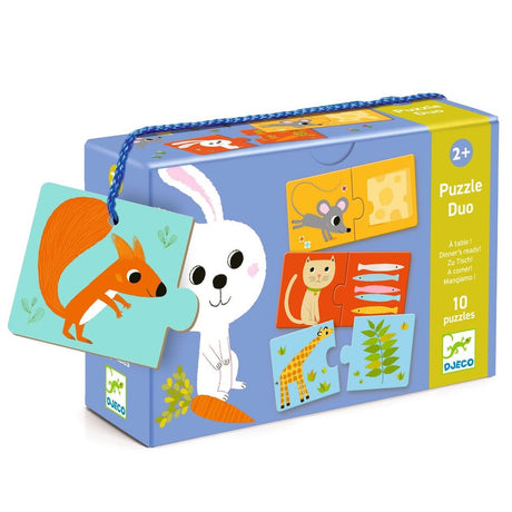 Puzzle duo - À table! (10 x 2 pcs) - Casse-têtes by Djeco