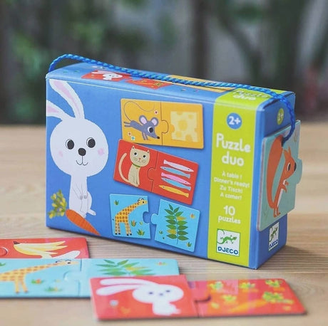 Puzzle duo - À table! (10 x 2 pcs) - Casse-têtes by Djeco