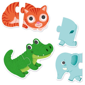 Puzzle duo - Animaux (10 x 2 pcs) - Casse-têtes by Djeco