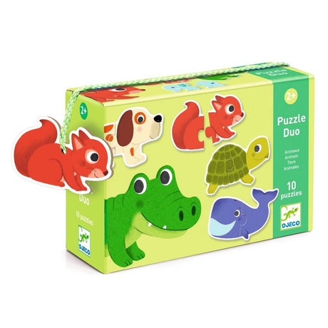 Puzzle duo - Animaux (10 x 2 pcs) - Casse-têtes by Djeco