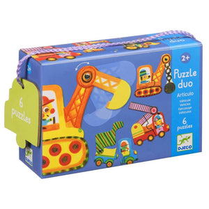 Puzzle Duo - Articulo Véhicules (6 x 2 pcs) - Casse-têtes by Djeco