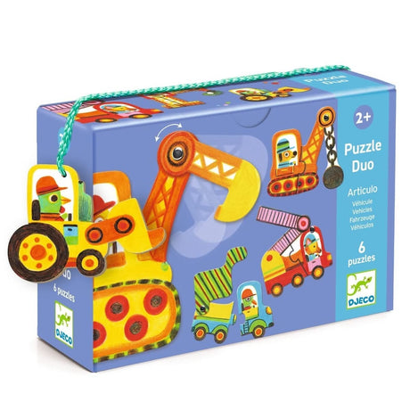 Puzzle Duo - Articulo Véhicules (6x2 pcs) - Casse-têtes by Djeco