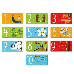 Puzzle Duo - Chiffres (10x2 pcs) - Casse-têtes by Djeco