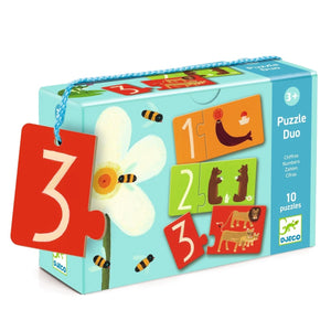 Puzzle Duo - Chiffres (10x2 pcs) - Casse-têtes by Djeco