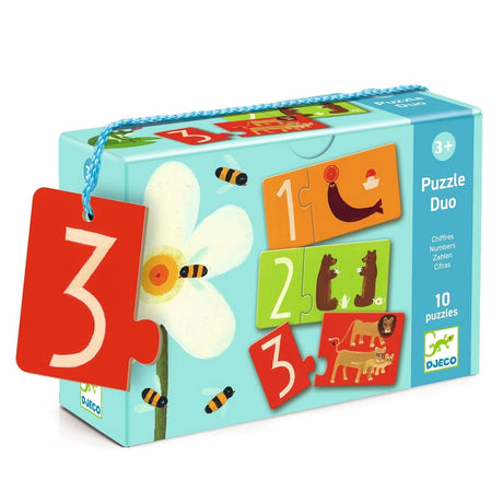 Puzzle Duo - Chiffres (10x2 pcs) - Casse-têtes by Djeco