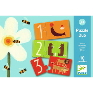 Puzzle Duo - Chiffres (10x2 pcs) - Casse-têtes by Djeco