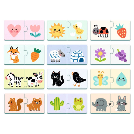 Puzzle Duo - Couleurs (12x2 pcs) - Casse-têtes by Djeco