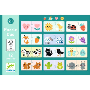 Puzzle Duo - Couleurs (12x2 pcs) - Casse-têtes by Djeco
