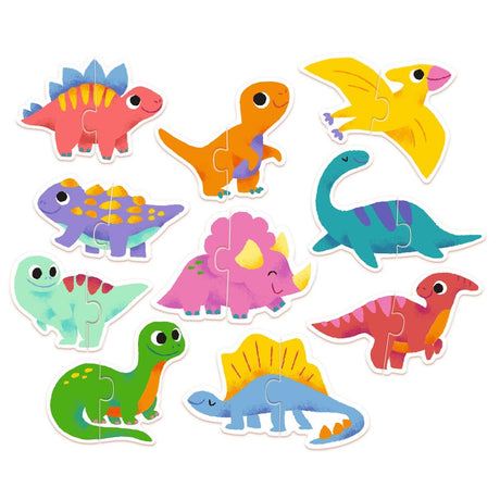 Puzzle Duo - Dinos (10x2 pcs) - Casse-têtes by Djeco
