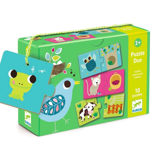 Puzzle Duo - Habitat (10 x 2 pcs) - Casse-têtes by Djeco