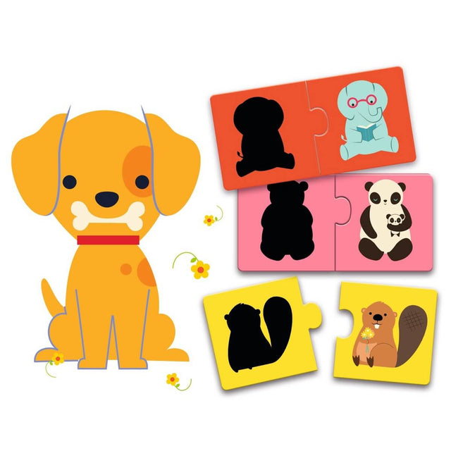 Puzzle duo - Ombres (12 x 2 pcs) - Casse-têtes by Djeco