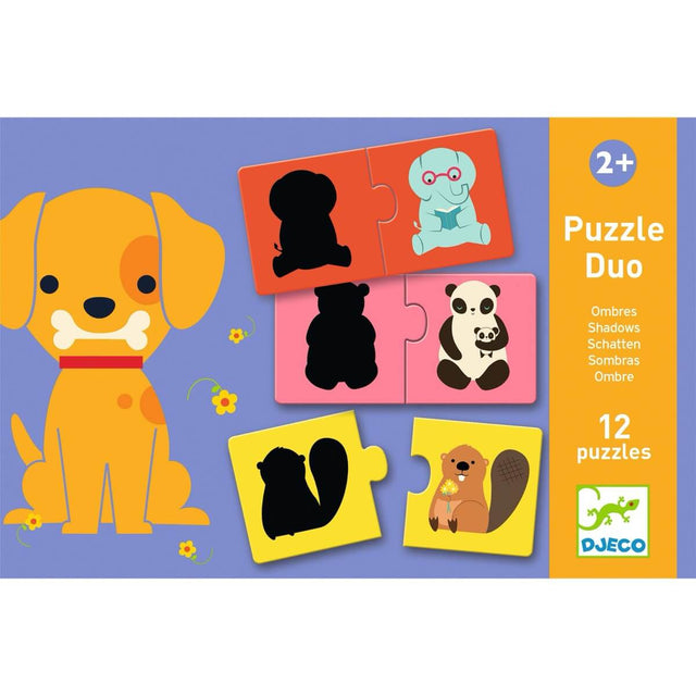 Puzzle duo - Ombres (12 x 2 pcs) - Casse-têtes by Djeco