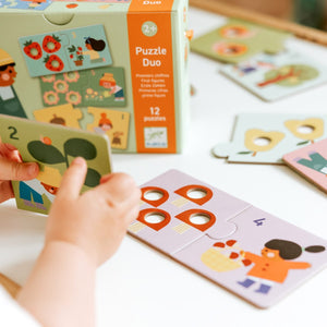 Puzzle Duo - Premiers chiffres (12x2 pcs) - Casse-têtes by Djeco