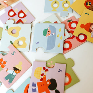 Puzzle Duo - Premiers chiffres (12x2 pcs) - Casse-têtes by Djeco