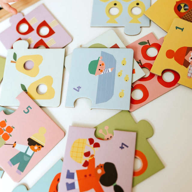 Puzzle Duo - Premiers chiffres (12x2 pcs) - Casse-têtes by Djeco