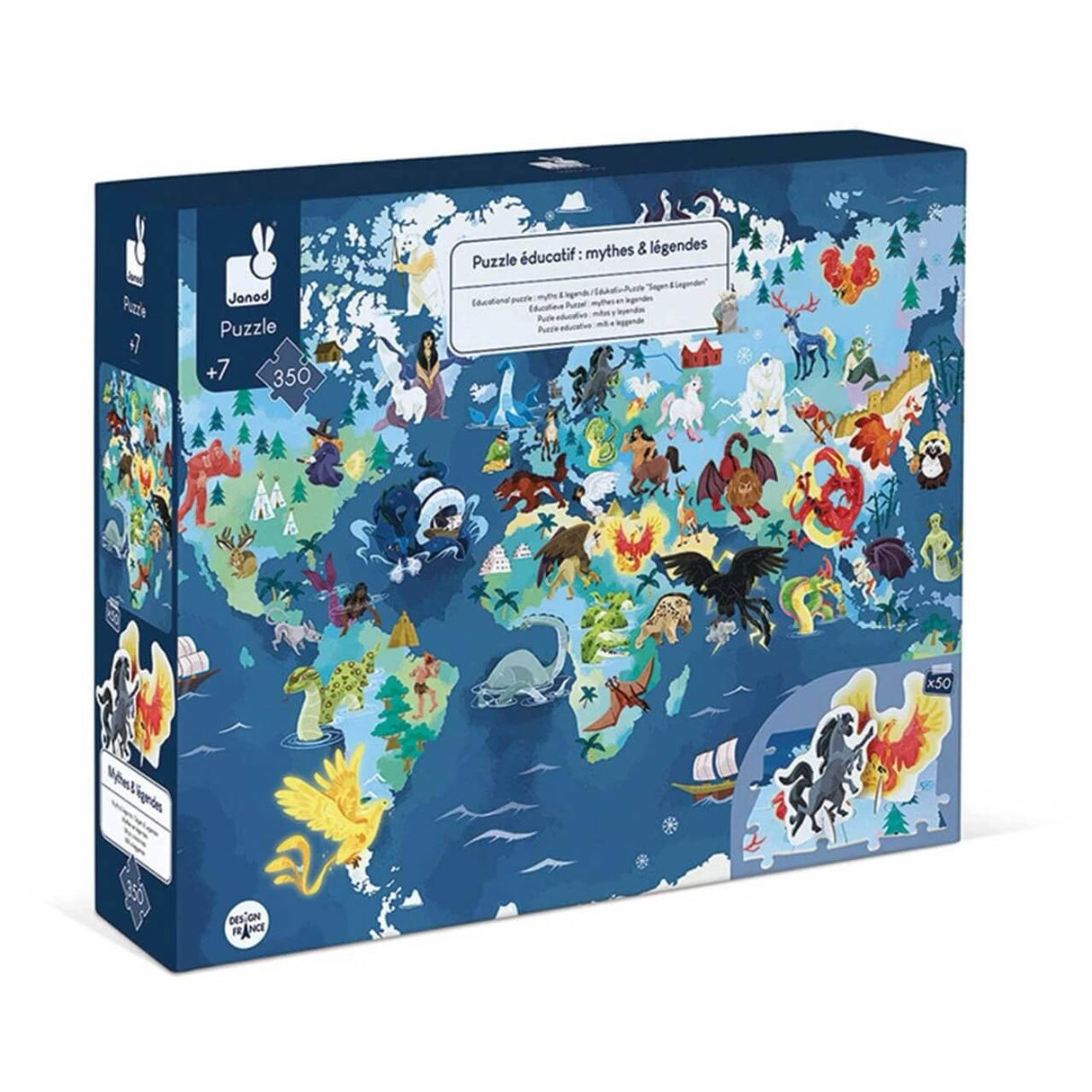 Puzzle éducatif 3D - Mythes et légendes (350 pcs) - Casse-têtes by Janod